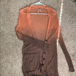 Ombré knit cardigan